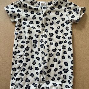 Baby Organic  Leopard Print Romper